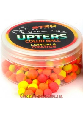 Бойлы Steg Upters Color Ball Лимон-апельсин (Lemon & Orange) 7-9мм 30гр