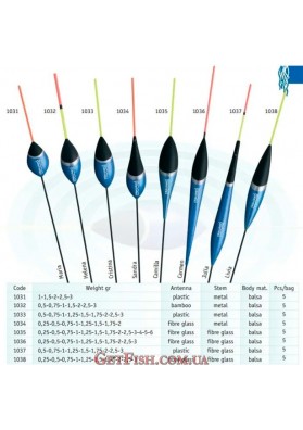 Поплавок Cralusso Camilla Balsa антена Fiber Glass (1035) 2,5г