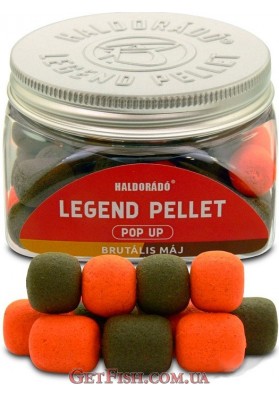 Пелет Haldorado LEGEND PELLET плавающий 12,16мм - Брутала печінка