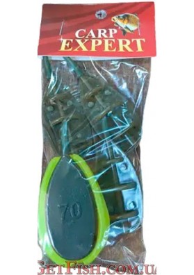 Набор 4 кормушки Flat Method Feeder 40-50-60-70г с пресс формой