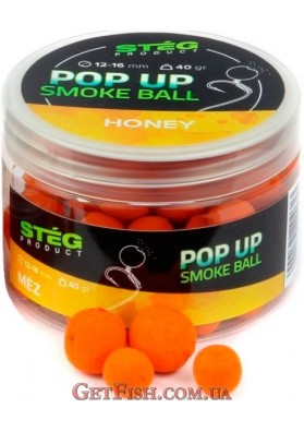 Бойли Steg Smoke Ball Мед (Honey) 12-16мм 40гр