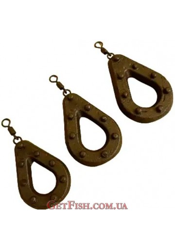 Грузило Carp Expert Grippa с вертлюгом 100г (3шт.)