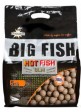Бойлы тонущие Dynamite Baits Big Fish Bojli Hot Fish & GLM - Kagyló & Fűszer Bojli 20mm 5kg