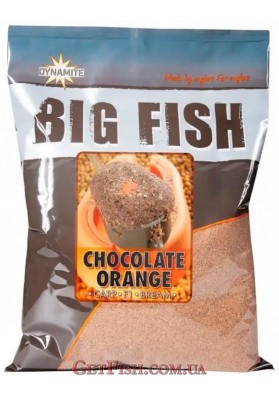 Прикормка Dynamite Baits Big Fish Choco Orange Feeder Groundbait - Csoki - Narancs Etetőanyag 1,8kg