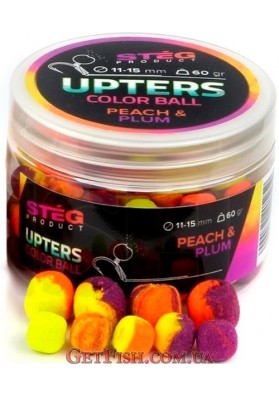 Бойли Steg Upters Color Ball Пунш (Punch) 11-15мм 60гр