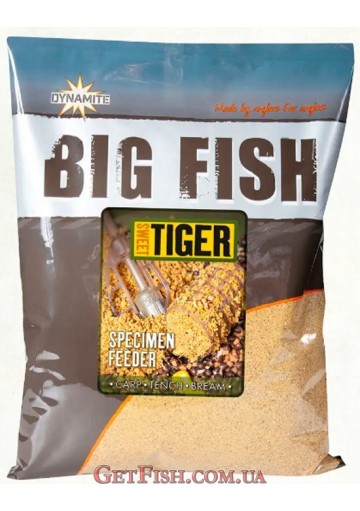 Прикормка Dynamite Baits Big Fish Sweet Tiger Feeder - Edes Tigrismogyoró Etetőanyag 1,8kg