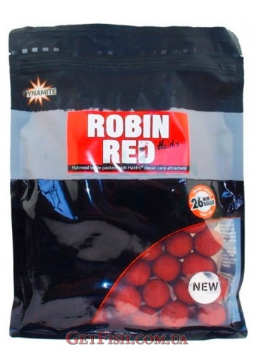 Бойлы тонущие Dynamite Baits Bojli Robin Red 26mm 1kg