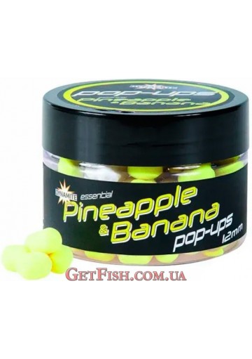 Бойлы Dynamite Baits Florent Fluro Ananász & Banán Pop-Up Csali - 12mm