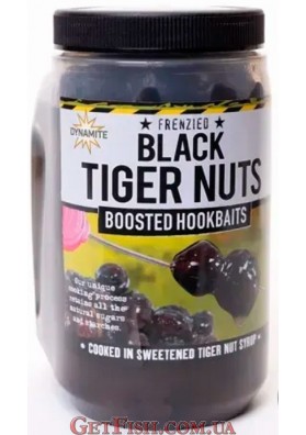 Тигровий горіх Dynamite Baits Frenzied Black Tiger Nuts - Fekete Főtt Óriás Tigrismogyoró 500ml