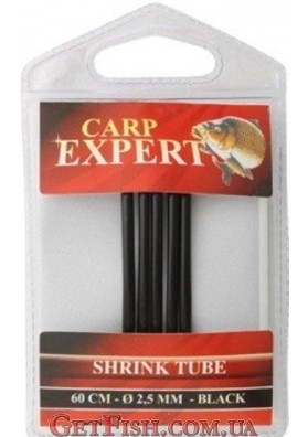 Кембрик термозбіжний Carp Expert чорний 60 см Ø2.5 мм