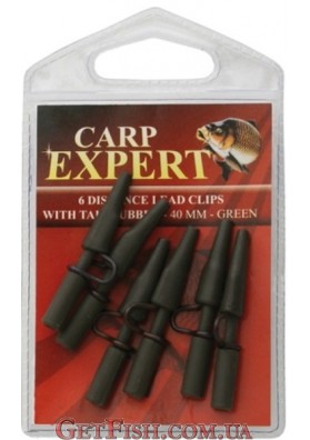 Безопасная клипса Carp Expert 40 мм зеленая 6шт