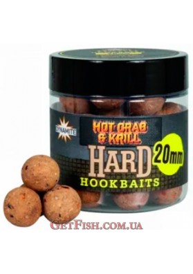 Бойлы Dynamite Baits Hot Crab & Krill Hard Hook Boilie - Kemény Csalizó Bojli 20mm