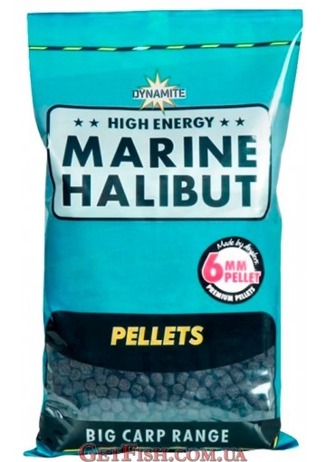 Пелет Dynamite Baits Marine Halibut Pellet 6mm 900g