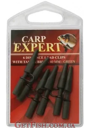 Безпечна кліпса Carp Expert 45мм olive 6шт.