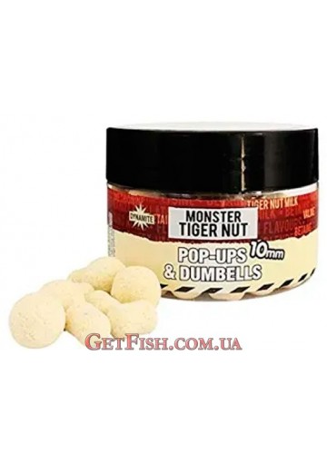 Бойлы Dynamite Baits Monster Tigrismogyoró Fluro Pop-Up & Dumbell 10mm