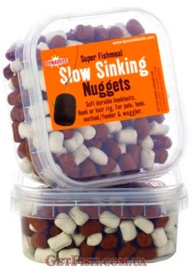 Пеллет Dynamite Baits Nuggets Slow Sinking Halas Barna/Fehér 3мм