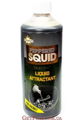 Ліквід Dynamite Baits Peppered Squid Liquid Attractant - Hi Attract PVA Barát Borsos Tintahal Aroma 500ml