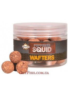 Бойлы Dynamite Baits Peppered Squid Wafter - Tintahal Wafter Csali 15mm