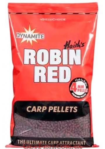 Пелет Dynamite Baits Robin Red Carp Pellet 4mm 900g