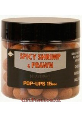 Бойли Dynamite Baits Spicy Shrimp Prown Food Pop Up 15mm
