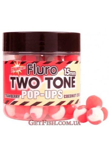 Бойли Dynamite Baits Strawberry Coconut Cream Fluro Pop up 50/50 - Csali 15mm