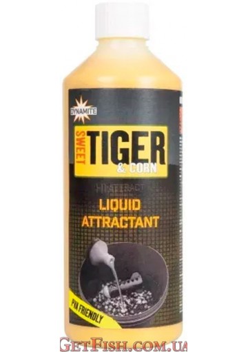 Ліквід Dynamite Baits Sweet Tiger&Corn Liquid Attractant - Tigrismogyoró&Édes Kukorica Aroma 500ml