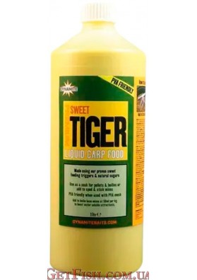 Ліквид Dynamite Baits Sweet Tiger Liquid Carp Food - Tigrismogyoró PVA Barát Aroma 1000ml.