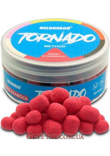 Бойли Haldorádó TORNADO Method 6-8 mm - Édes Szamóca - Солодка полуниця