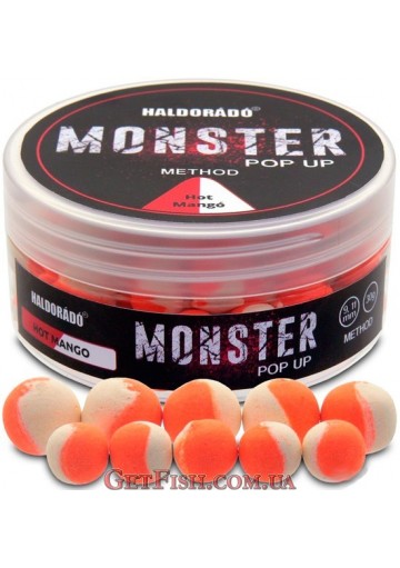 Бойли Haldorado Monster Pop-up Hot Mango 9-11мм - Манго 30гр.