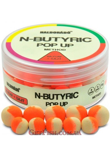 Бойли Haldorádó N-Butyric Pop Up Method Vajsav+Sajt 9-11 mm - Кислота - Сир