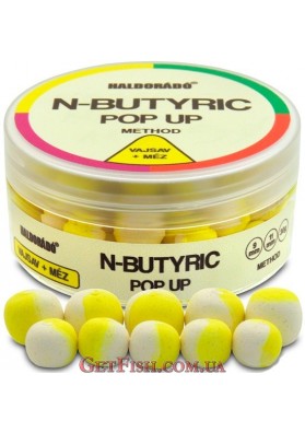 Бойли Haldorádó N-Butyric Pop Up Method 9-11 Vajsav + Mez mm - Кислота - Мед
