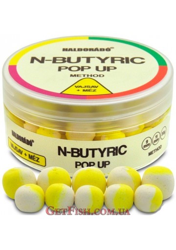 Бойлы Haldorádó N-Butyric Pop Up Method 9-11 Vajsav + Mez mm - Кислота – Мёд