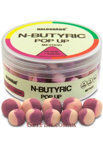 Бойлы Haldorádó N-Butyric Pop Up Method 9-11 Vajsav + Szilva mm - Кислота – Слива