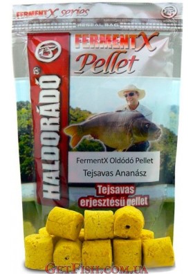 Ферментированный пеллет Haldorádó FermentX Oldódó Pellet - Tejsavas Ananász (Молочный ананас) 80гр. 12мм