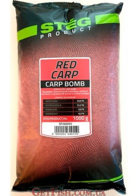 Прикормка Steg Carp Bomb Карп червоний (Red Carp) 1кг