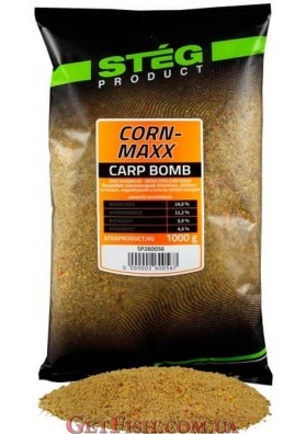 Прикормка Steg Carp Bomb Кукурудза (Corn max) 1кг