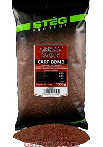Прикормка Steg Carp Bomb Сладкие спеції (Sweet Spicy) 1кг
